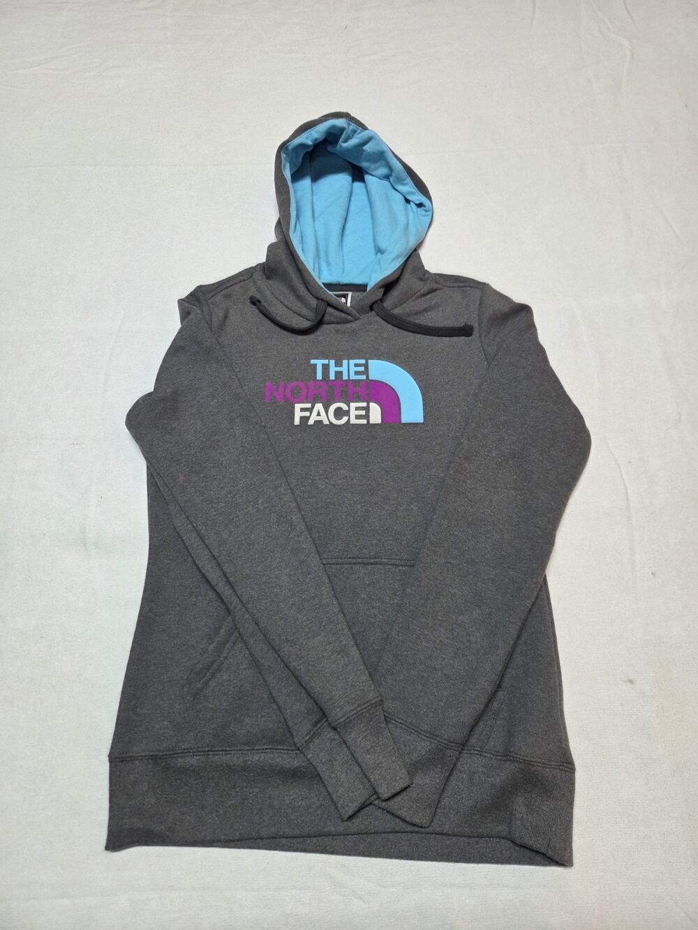 the north face jacket womens Small Grey And Blue Hoodie